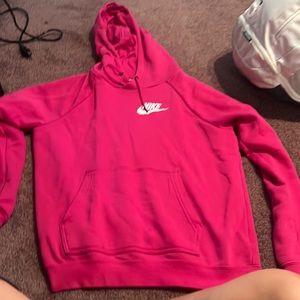 Nike women’s pink hoodie